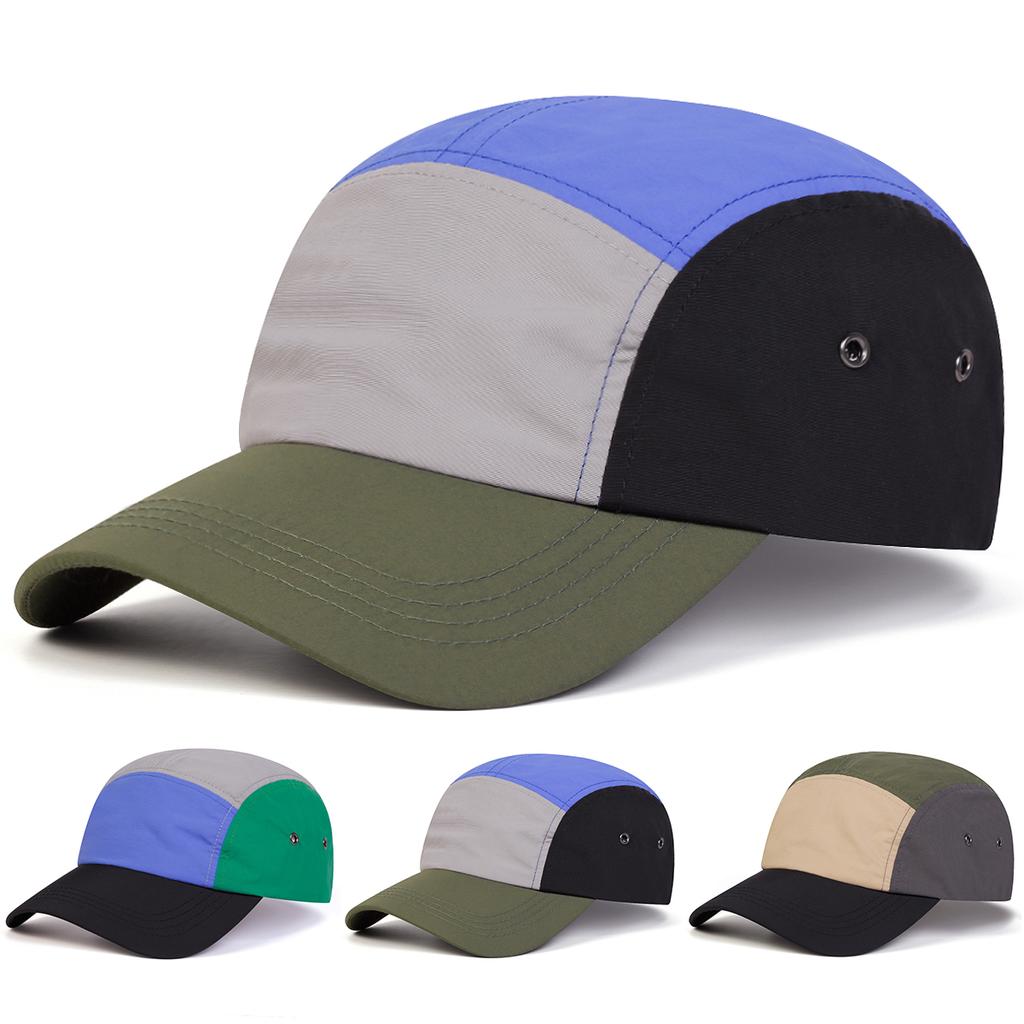 Unisex Multi Color Splicing Baseball Caps Quick Drying Hat Spring Autumn Adjustable Casual Hats Hip Hop Hat Sunscreen Hat