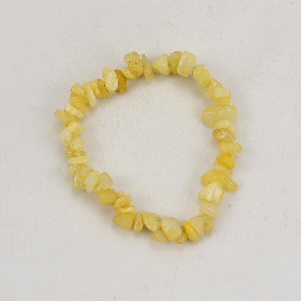 Handmade Beaded Natural Crystal Crushed Stone Bracelet B54