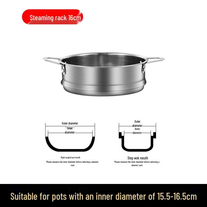 ZISIZ 304 Stainless Steel Steamer Basket