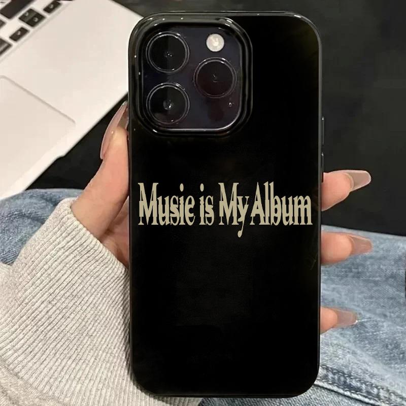 Music is My Album Art Trend Phone Case For IPhone 17 16 15 14 13 12 11 Pro Max 16E 17Air X XR XS Max 7 8 Plus SE20 Soft Cover