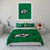 Green Background with D-Star Logo Design Print Bedding Set Duvet Cover Pillowcases (1* Duvet Cover 2* Pillowcases Do Not Include Comforter)