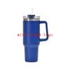 With Logo 40 Oz Tumbler with Handle Insulated Mugs With Lids and Straws Stainless Steel Coffee Tumbler Cups Water