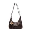 This year, soft leather large-capacity messenger bags are popular, and women's 2025 new fashionable and versatile casual shoulder bags are popular.