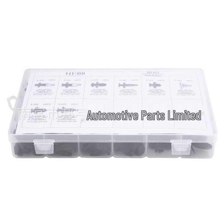 Honda-Compatible 242-Piece Car Retainer Set for Universal Fastening