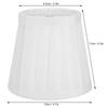 6PCS Fabric Small Replacement Lamp Covers Clip On Pleated Lamp Shade Drum Lamp Shade  Ceiling Light