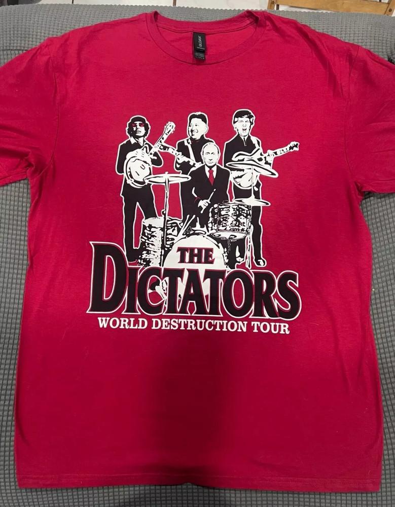 Футболка The Dictators Band World Destruction Tour Полный размер S-5XL Унисекс XL