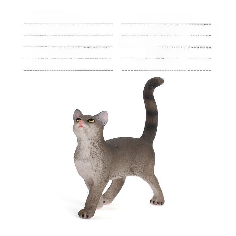 Set Jucării Pisoi Alb-Negru pentru Copii - Ornamente Model Pisică Rurală Chineză