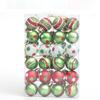 24pcs 3cm Glitter Christmas Balls Pendant Painted Shatterproof Christmas Tree Hanging Balls Reusable Red Green