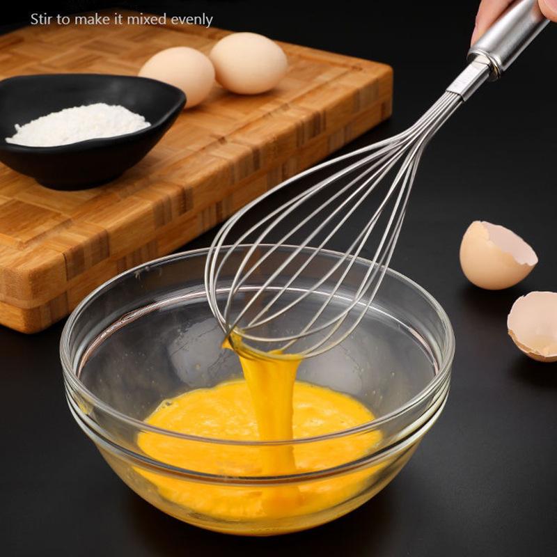 Egg Beater Stainless Steel Manual Mixer Self-Turning Cream Utensils Kitchen Mixer Egg Tools