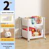 Miling Kids 2-Tier Mobile Storage Rack
