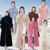 Medium and Long New Imitation Mink Fur Coat Women's Thickened Fur Coat Winter Stand-up Collar Light
