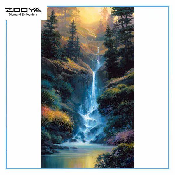 

ZOOYA DIY 5D Полный дрель Алмазная картина Пейзаж Вышивка Крестом Мозаика Картина Домашний декор