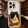 Tuxedo Cat In Brown Blanket Soft TPU Phone Case for iPhone 17 16 15 14 13 12 11 Pro Max Plus Shockproof Anti-Slip Cover