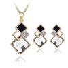 Chic Geometric Crystal Acrylic Jewelry Set for Women