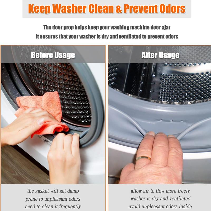 Silicone Washer Door Prop Magnetic Washing Machine Door Holder Keep Washer Door Open Drying Machine For Home