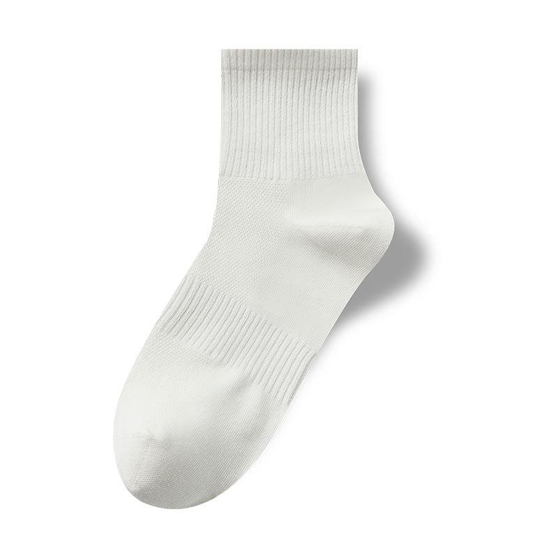Female Spring and Summer Thin Style Pure Cotton Pure Color Mesh Stockings