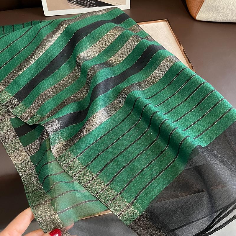 Luxury New Long Silk Scarf for Women Beach Hijab  Elegant Shawls Female Head Wool Wraps Plaid Echarpe Bufanda Bandana