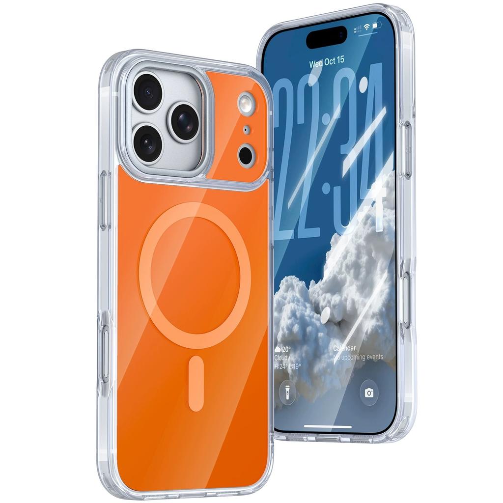 Cloud magnetic attraction is suitable for iPhone18promax acrylic mobile phone case Apple 17 all-inclusive anti-drop protective case 16.
