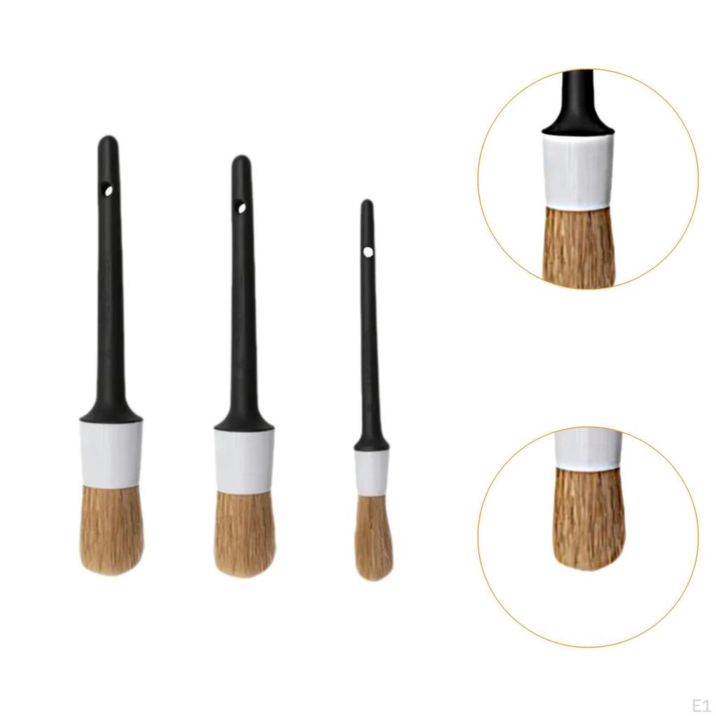 3 Pieces Car Detailing Brush Wash Tire Multi Purpose Cleaning Tool Auto