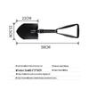 Carbon Steel Folding Engineer Shovel with Sawtooth