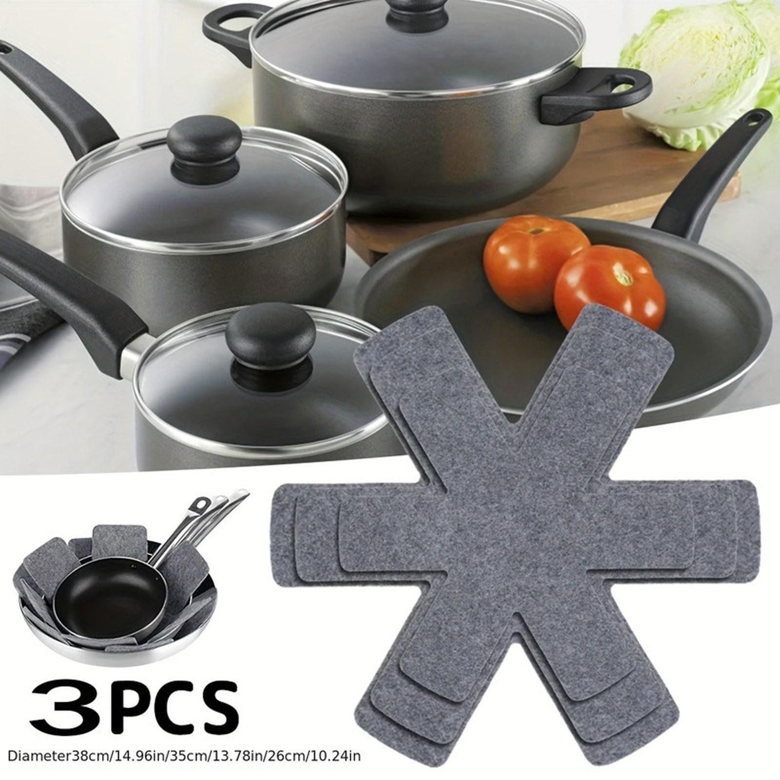 Cross-Border Pot Mat Non-Woven Cookware Protector Heat Resistant Hexagonal Table Mat one size