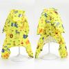 Puppy Clothes Cartoon Print Pet Raincoat All-inclusive Four Feet