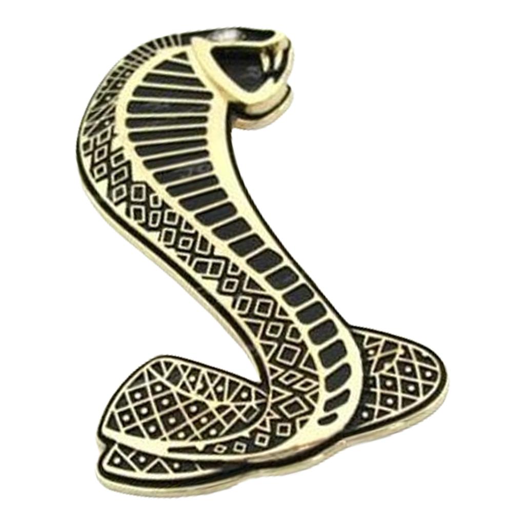 Car Front Hood Grille Emblems Metal Snake Stickers Rear Trunk Car Stickers Universal Automotive Styling Accessories