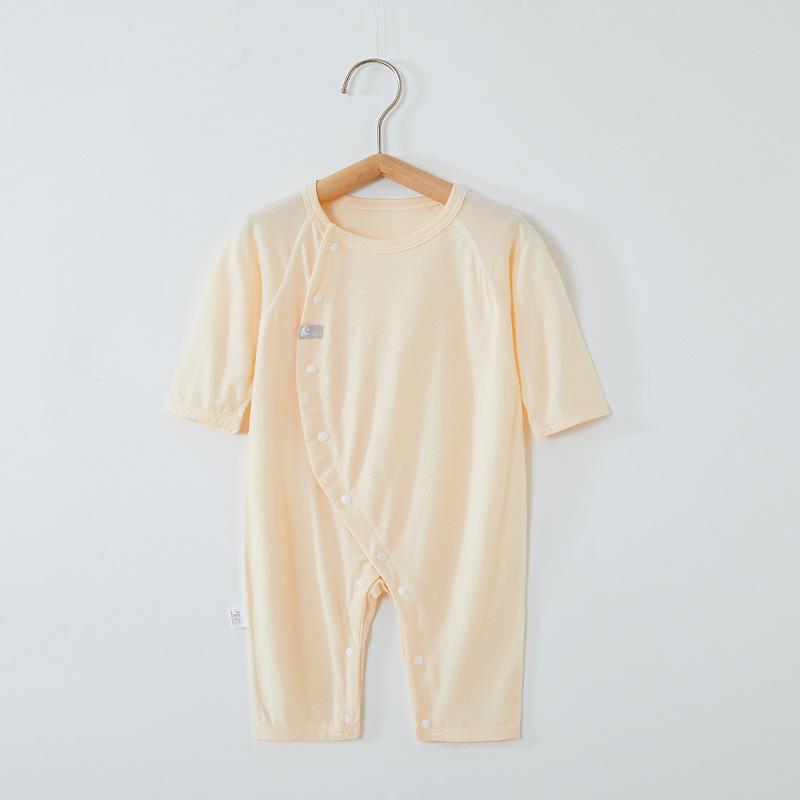 

Детский летний ромпер с длинным рукавом из шелка тутового дерева, модала и хлопка - Дышащий комбинезон для кондиционирования воздуха 90cm