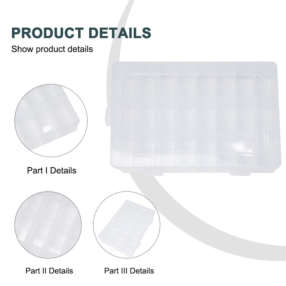 Multi Size Plastic Jewelry Adjustable Organizer Storage-Box For Mini Goods