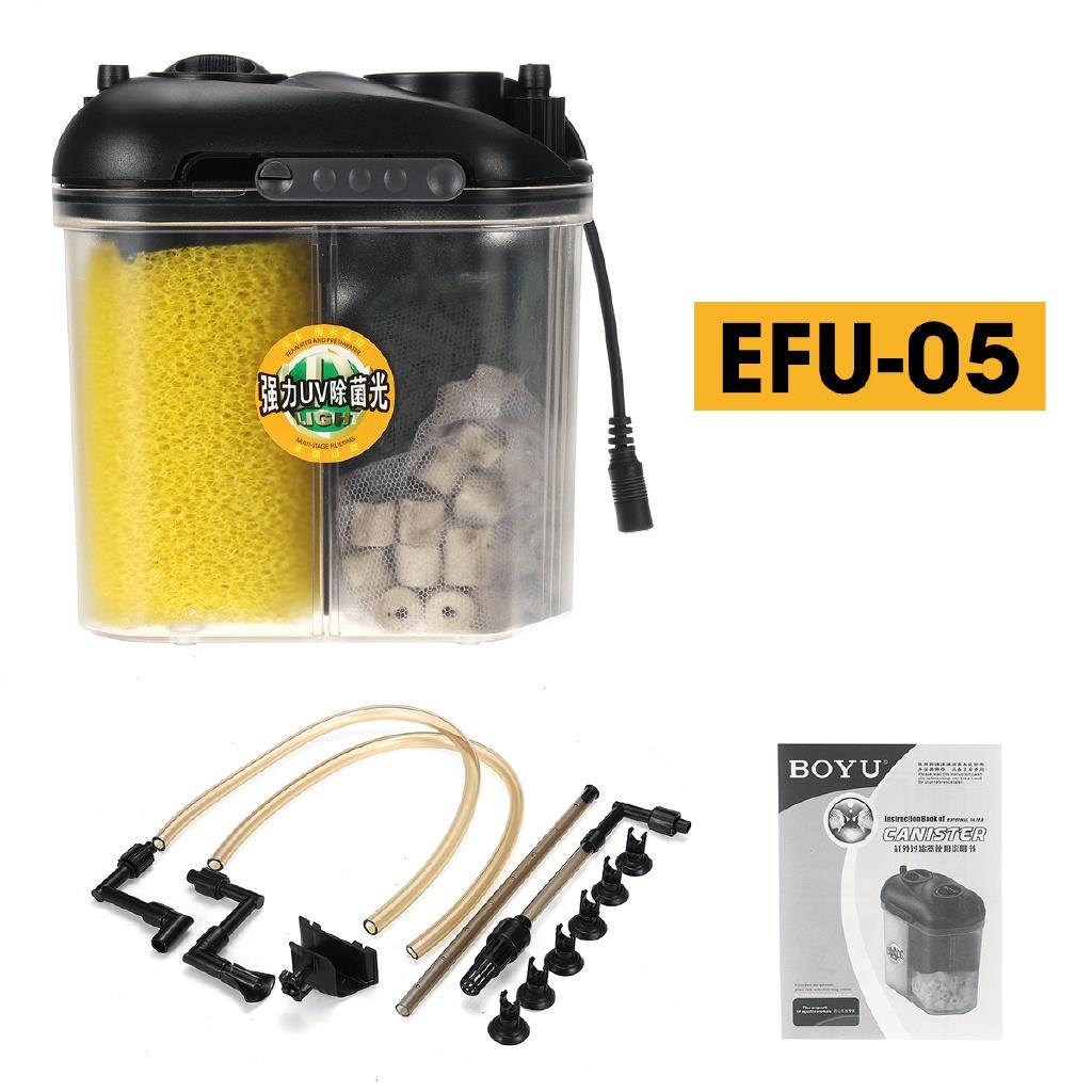 16W Aquariumfilter Reiniger Sterilisator Lampe Licht Fischbecken Wasserpumpe Biochemischer Schwamm Bio-Schwamm Externer Behälter