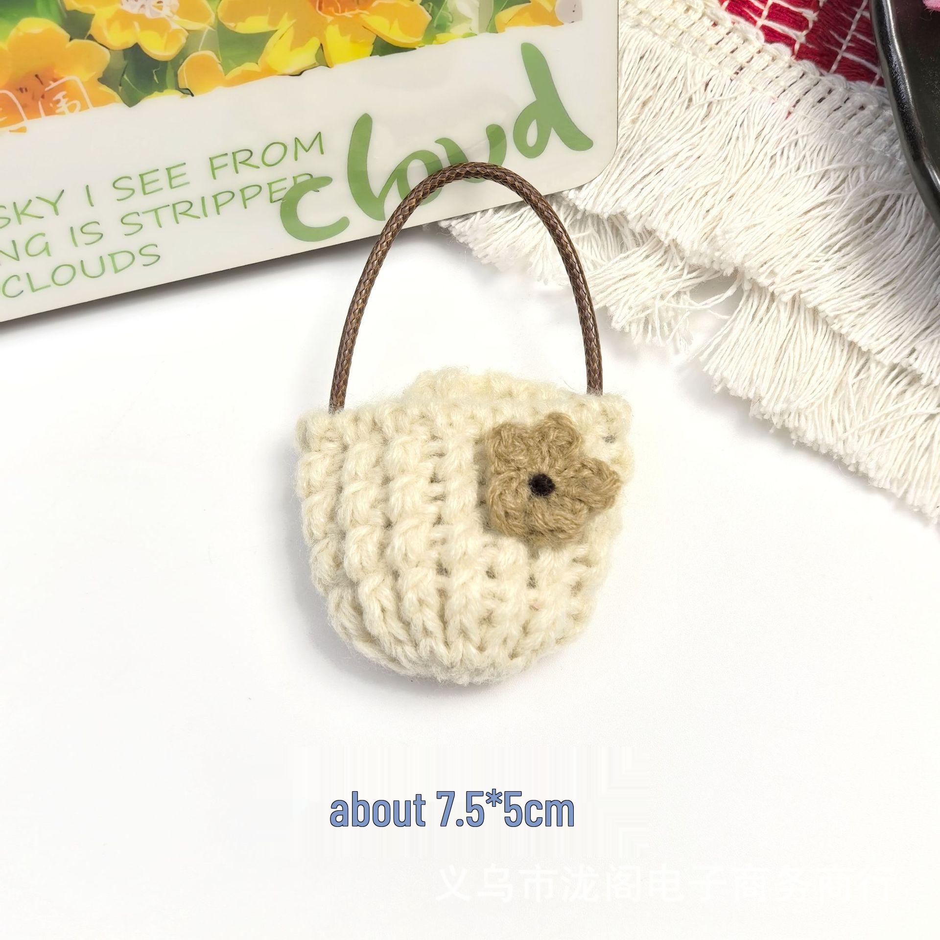 Набор для вязания сумки-цветка и аксессуара для волос