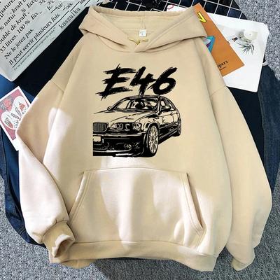 Women E46 Car Hoodies Spring Autumn Women Tops Aesthetic Clothes Fashion Women Sweatshirt Graphic Hoodie