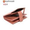 Hot-selling leather zipper change bag card bag integrated, simple anti-theft brush new women's wallet