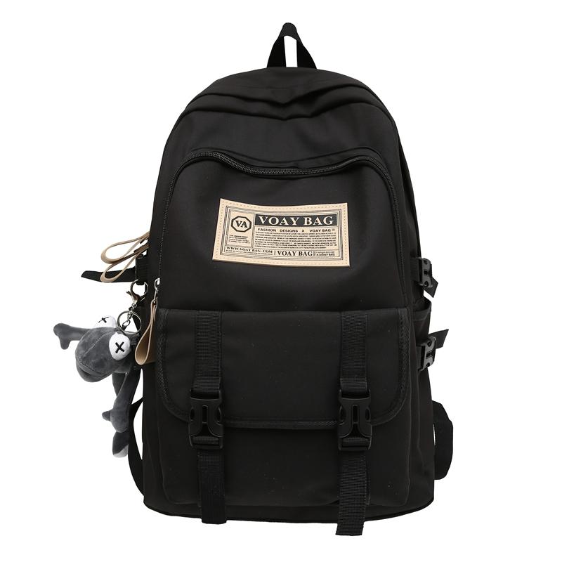 

Школьная сумка для студенток, дорожный компьютерный рюкзак, мужской рюкзак большой емкости чёрный