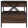 Infinity LED Coffee Table Brown Oak Effect 50x50x51 cm