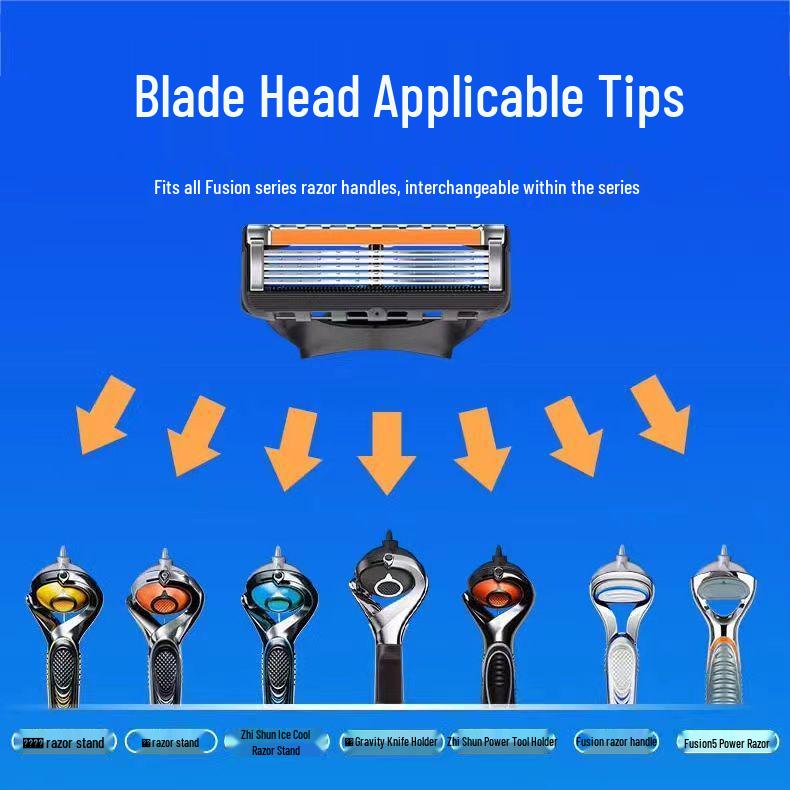 German Quality 5-Blade Men’s Razor with Universal Sharp 5-Speed Concealed Blades