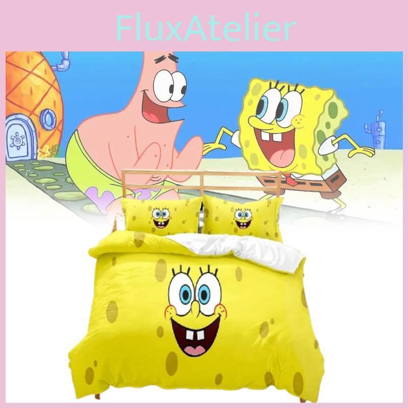 Bedding Squarepants Spongebob Single Double Duvet Cover Cases Sets Supplies