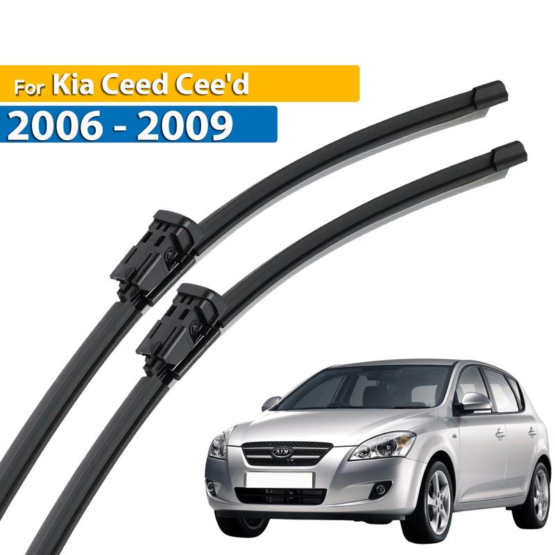 Erick's Scheibenwischer LHD Frontscheibenwischerblätter für Kia Ceed Cee'd 2006 - 2009 Windschutzscheibe Fensterreinigung Regenbürsten 24''+18''