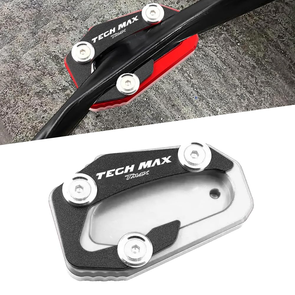 FOR TECH Max TMAX560 2017-2022 Motorcycle CNC Kickstand Foot Side серебряный