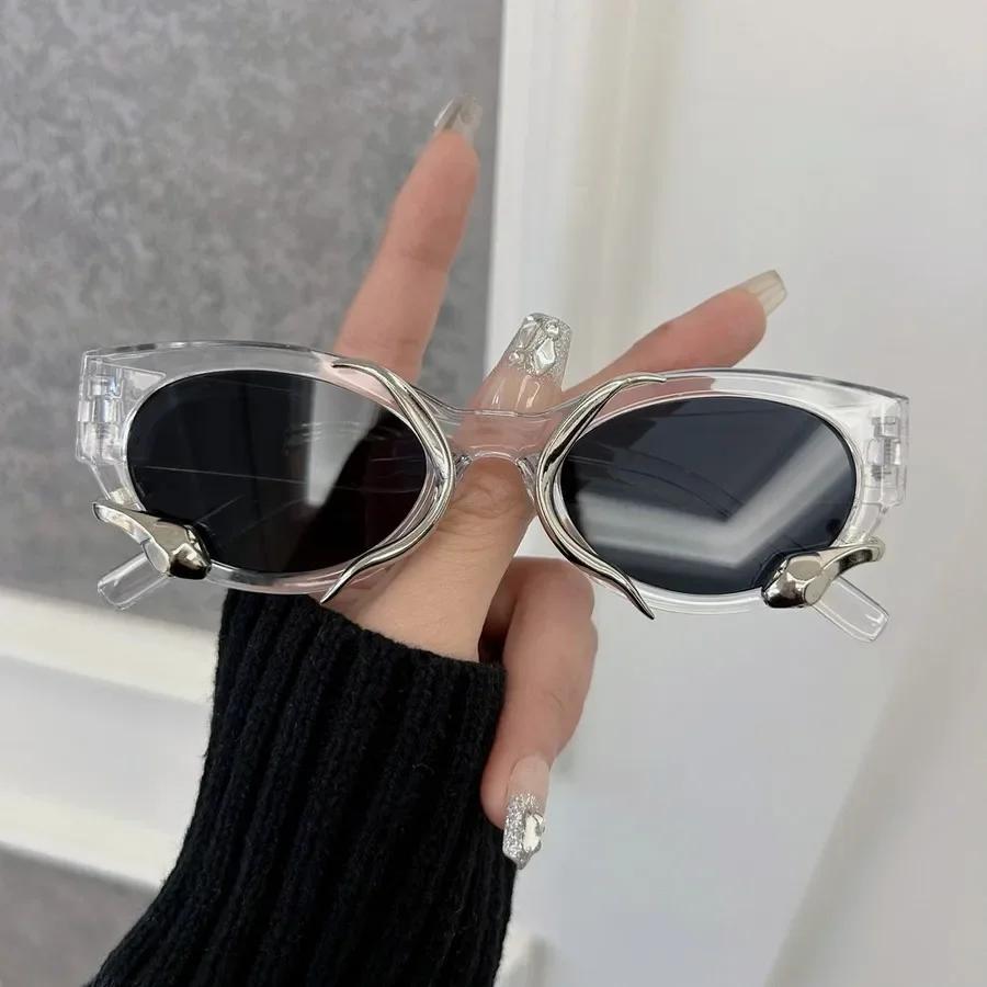 

Fashion Cat Eye Sunglasses Women Men Vintage Mirror Lens Stylish Sun Glasses Female Male Personality Colors Other