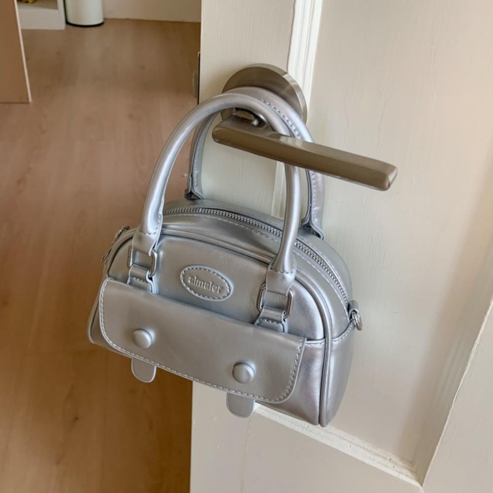 Luxury Boston Crossbody Bag Korean PU Leather Handbags Trendy Women's Underarm Bag  Gifts