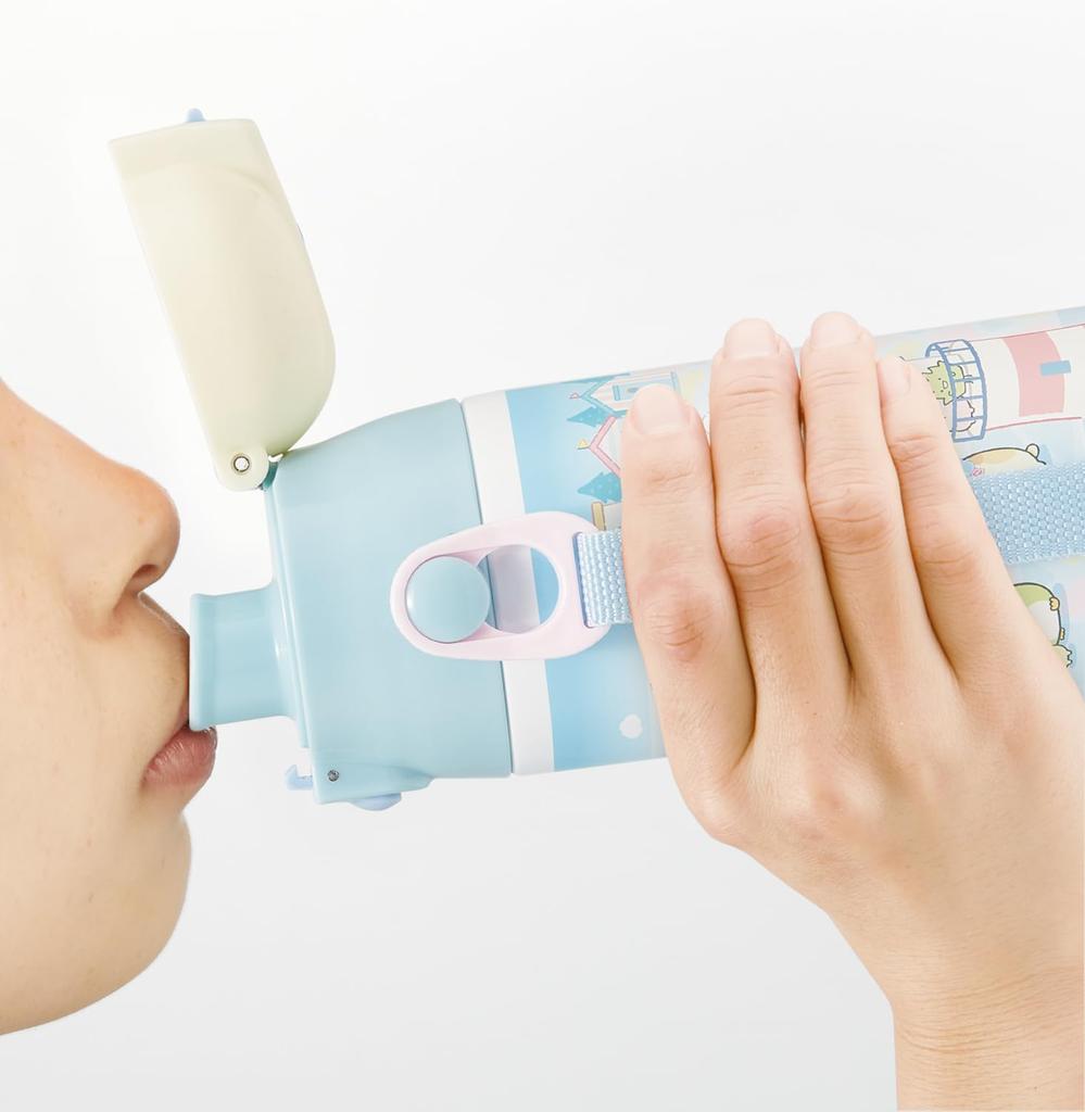 Skater Stainless Steel Water Direct and Sumikkogurashi Shirokuma Hometown Insulated Water Bottle for Sports Water Bottle Children's Bottle, Drinking,