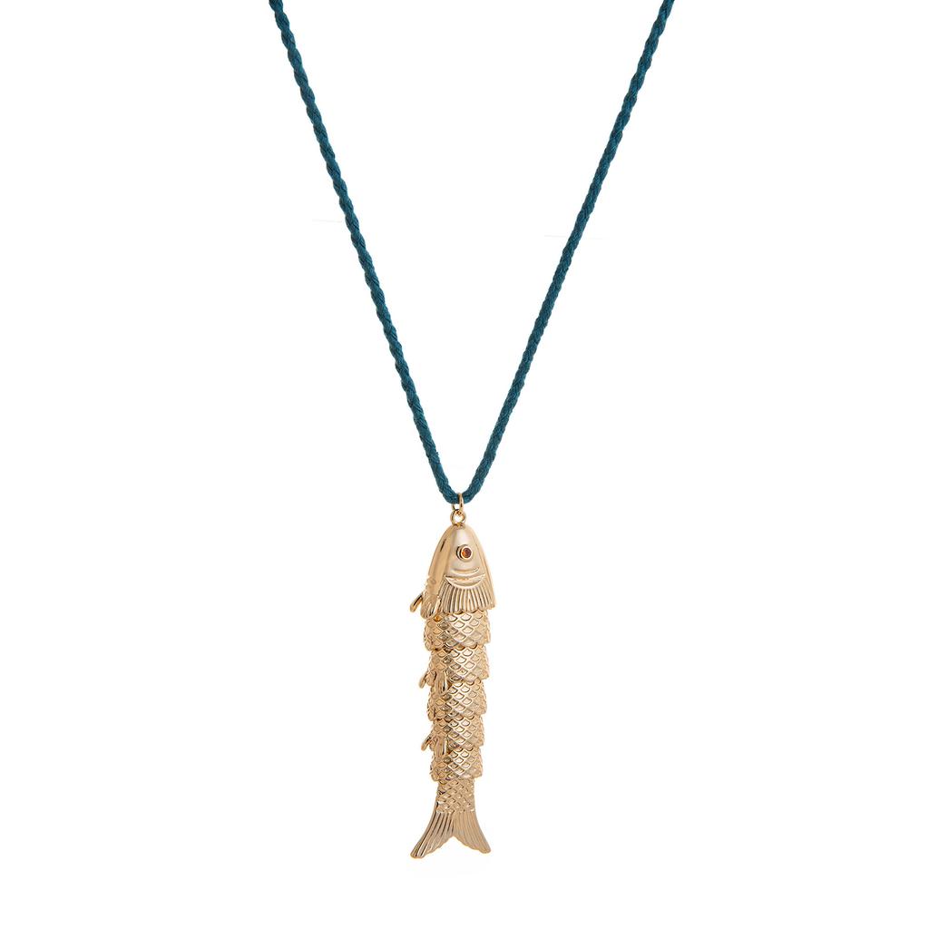 Trendy Adjustable Fish Pendant Choker Chain Fashionable Necklace Women Jewelry Gift Accessory