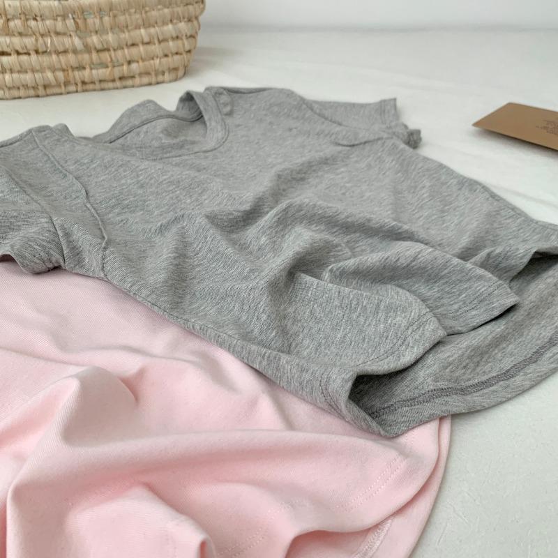 Fashion Round Neck Slim Fit Cropped T-shirt Women Short Sleeve Tops Women Summer Elegant Casual T Shirt Office Lady Simple Tee 24239