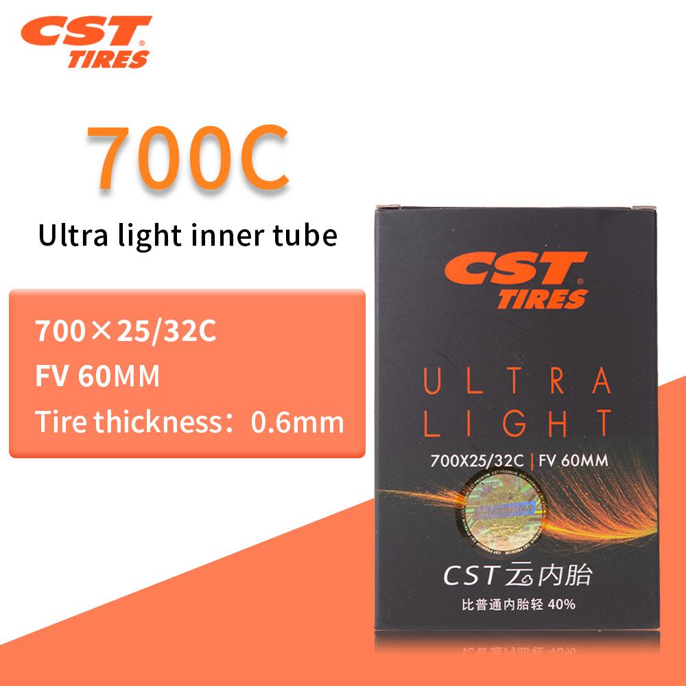 CST Ultralight Bike Inner Tube MTB ROAD BICYCLE 26 27.5 29x 1.9 2.125 700x 18c 25c 32c FV AV SV 48mm 60mm 80mm