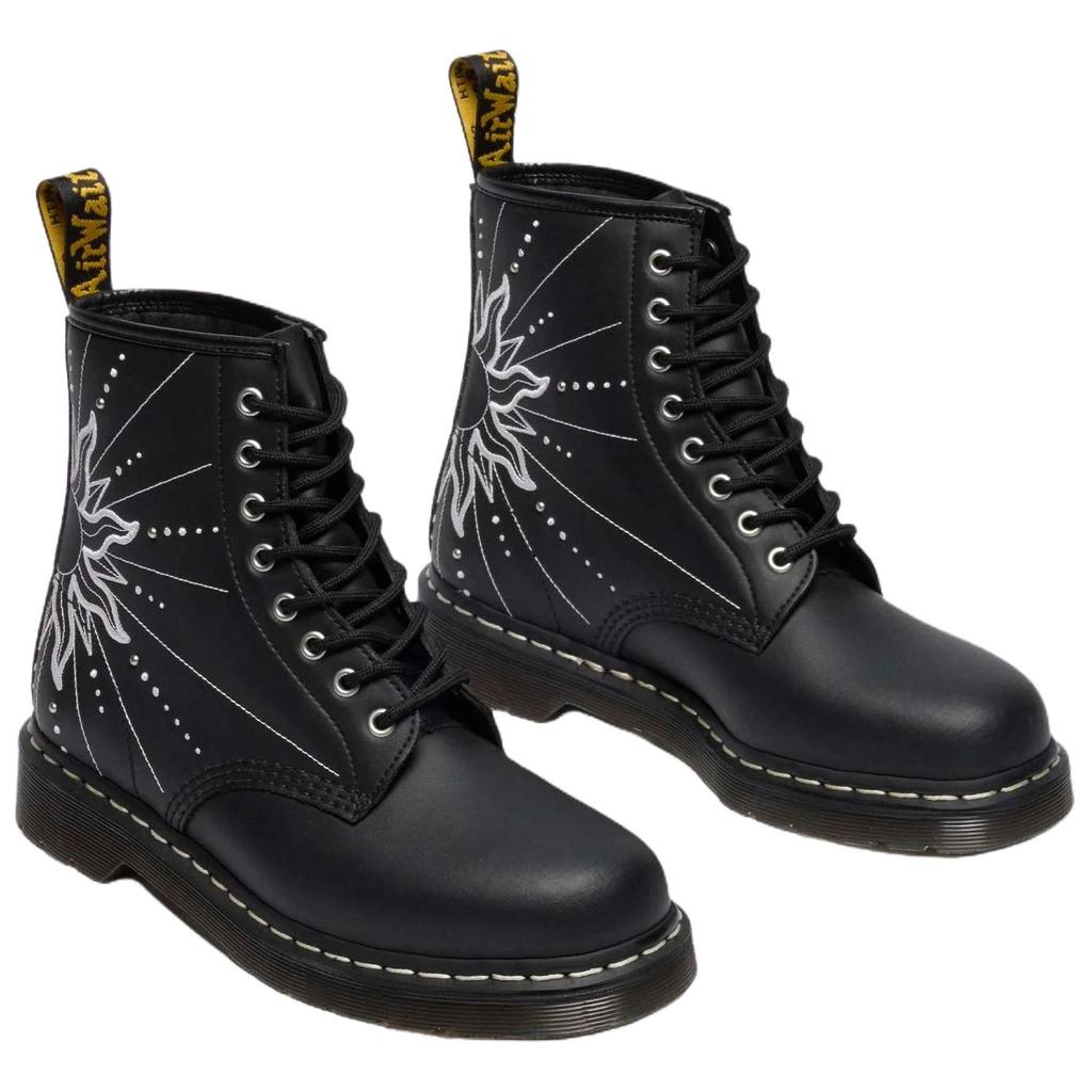 DR. Martens 1460 Solar Flare Leder Schnürstiefel Unisex Stiefel Schwarz 41813001