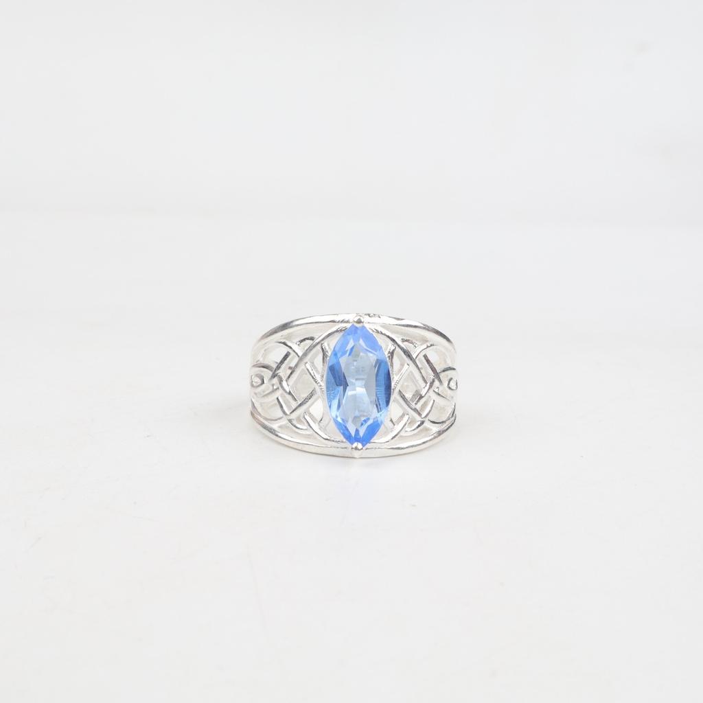 Tanzanite Gemstone 925 Sterling Silver Jewelry Women's Ring For Engagement Gift CZR-3-9