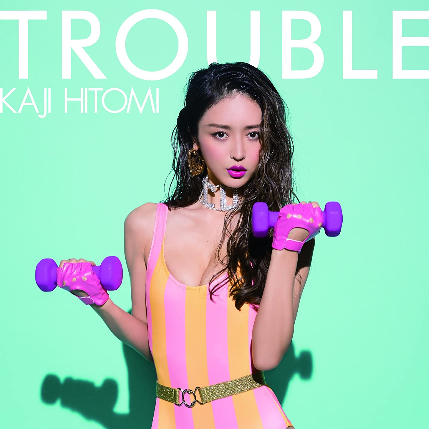 

CD HITOMI KAJI - TROUBLE (DVD tsuki) Japan ObiJapanese Enka Used