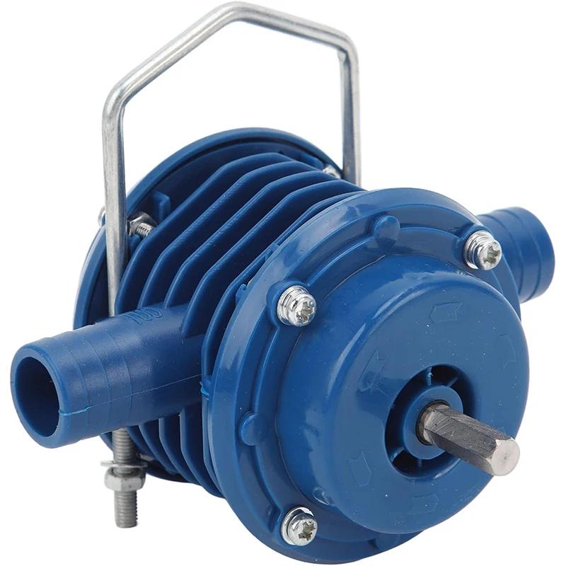 POM Hand Drill Pump - Self-Priming Power-Free for Water/Diesel/Other Fluids (Multi-Function)