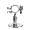 Stainless Steel Adjustable Gas Pipe Clamp with Hole-Free Fixing Design
